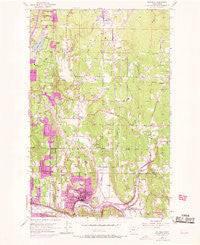 Bothell Washington Historical topographic map, 1:24000 scale, 7.5 X 7.5 Minute, Year 1953