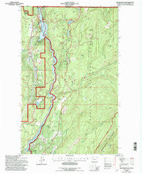 Boundary Dam Washington Historical topographic map, 1:24000 scale, 7.5 X 7.5 Minute, Year 1992