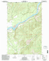 Boundary Washington Historical topographic map, 1:24000 scale, 7.5 X 7.5 Minute, Year 1992