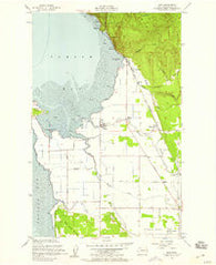 Bow Washington Historical topographic map, 1:24000 scale, 7.5 X 7.5 Minute, Year 1954