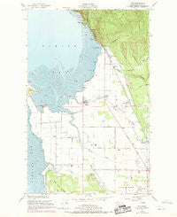 Bow Washington Historical topographic map, 1:24000 scale, 7.5 X 7.5 Minute, Year 1954