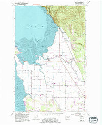 Bow Washington Historical topographic map, 1:24000 scale, 7.5 X 7.5 Minute, Year 1954