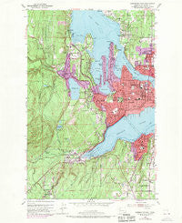 Bremerton West Washington Historical topographic map, 1:24000 scale, 7.5 X 7.5 Minute, Year 1953
