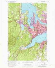 Bremerton West Washington Historical topographic map, 1:24000 scale, 7.5 X 7.5 Minute, Year 1953