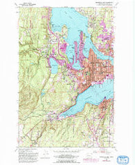 Bremerton West Washington Historical topographic map, 1:24000 scale, 7.5 X 7.5 Minute, Year 1953