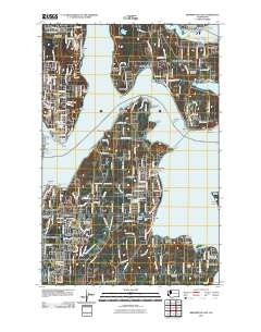 Bremerton East Washington Historical topographic map, 1:24000 scale, 7.5 X 7.5 Minute, Year 2011