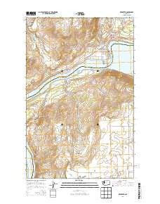 Brewster Washington Current topographic map, 1:24000 scale, 7.5 X 7.5 Minute, Year 2014