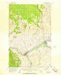 Brewster Washington Historical topographic map, 1:62500 scale, 15 X 15 Minute, Year 1957