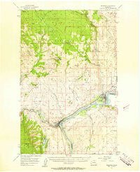Brewster Washington Historical topographic map, 1:62500 scale, 15 X 15 Minute, Year 1957
