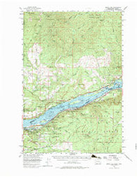 Bridal Veil Oregon Historical topographic map, 1:62500 scale, 15 X 15 Minute, Year 1954