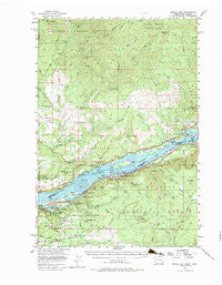 Bridal Veil Oregon Historical topographic map, 1:62500 scale, 15 X 15 Minute, Year 1954