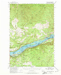 Bridal Veil Oregon Historical topographic map, 1:62500 scale, 15 X 15 Minute, Year 1954