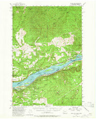 Bridal Veil Oregon Historical topographic map, 1:62500 scale, 15 X 15 Minute, Year 1954