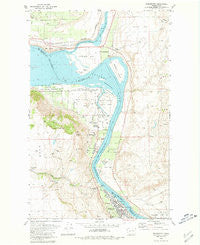 Bridgeport Washington Historical topographic map, 1:24000 scale, 7.5 X 7.5 Minute, Year 1980