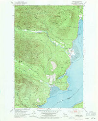 Brinnon Washington Historical topographic map, 1:24000 scale, 7.5 X 7.5 Minute, Year 1953
