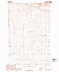 Broadax Draw Washington Historical topographic map, 1:24000 scale, 7.5 X 7.5 Minute, Year 1989
