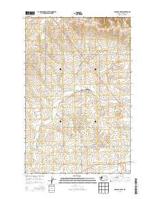 Broadax Draw Washington Current topographic map, 1:24000 scale, 7.5 X 7.5 Minute, Year 2013