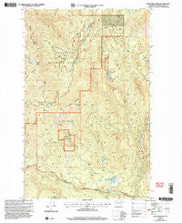 Buck Mountain Washington Historical topographic map, 1:24000 scale, 7.5 X 7.5 Minute, Year 2001