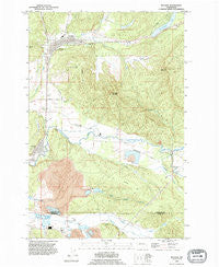 Bucoda Washington Historical topographic map, 1:24000 scale, 7.5 X 7.5 Minute, Year 1990