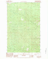 Bulldog Mtn Washington Historical topographic map, 1:24000 scale, 7.5 X 7.5 Minute, Year 1983