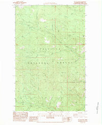 Bulldog Mtn Washington Historical topographic map, 1:24000 scale, 7.5 X 7.5 Minute, Year 1983
