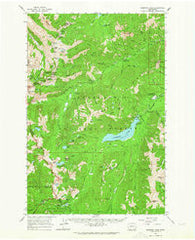 Bumping Lake Washington Historical topographic map, 1:62500 scale, 15 X 15 Minute, Year 1962