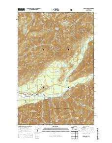 Bunch Lake Washington Current topographic map, 1:24000 scale, 7.5 X 7.5 Minute, Year 2014