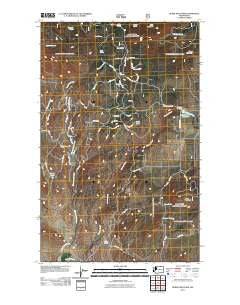 Burge Mountain Washington Historical topographic map, 1:24000 scale, 7.5 X 7.5 Minute, Year 2011