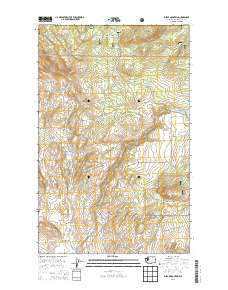 Burge Mountain Washington Current topographic map, 1:24000 scale, 7.5 X 7.5 Minute, Year 2014