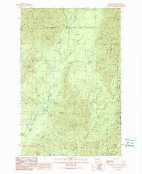 Burnt Hill Washington Historical topographic map, 1:24000 scale, 7.5 X 7.5 Minute, Year 1990