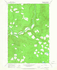 Burnt Peak Washington Historical topographic map, 1:24000 scale, 7.5 X 7.5 Minute, Year 1965