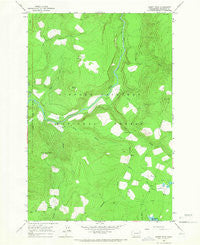 Burnt Peak Washington Historical topographic map, 1:24000 scale, 7.5 X 7.5 Minute, Year 1965