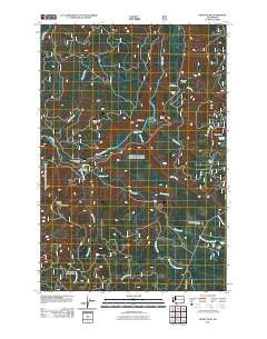 Burnt Peak Washington Historical topographic map, 1:24000 scale, 7.5 X 7.5 Minute, Year 2011