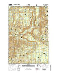 Burnt Peak Washington Current topographic map, 1:24000 scale, 7.5 X 7.5 Minute, Year 2014