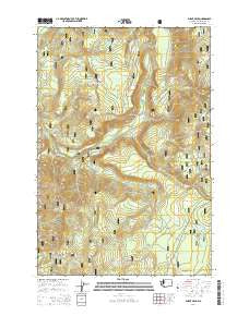 Burnt Peak Washington Current topographic map, 1:24000 scale, 7.5 X 7.5 Minute, Year 2014