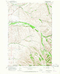 Buroker Washington Historical topographic map, 1:24000 scale, 7.5 X 7.5 Minute, Year 1966