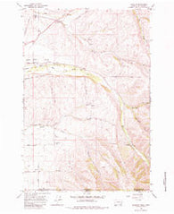 Buroker Washington Historical topographic map, 1:24000 scale, 7.5 X 7.5 Minute, Year 1966