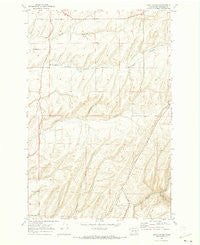Burr Canyon Washington Historical topographic map, 1:24000 scale, 7.5 X 7.5 Minute, Year 1970