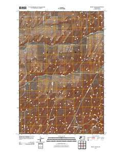 Burr Canyon Washington Historical topographic map, 1:24000 scale, 7.5 X 7.5 Minute, Year 2011