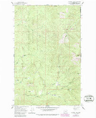 Calispell Peak Washington Historical topographic map, 1:24000 scale, 7.5 X 7.5 Minute, Year 1964