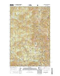 Calispell Peak Washington Current topographic map, 1:24000 scale, 7.5 X 7.5 Minute, Year 2014