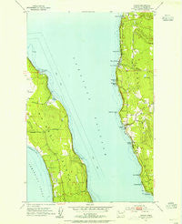 Camano Washington Historical topographic map, 1:24000 scale, 7.5 X 7.5 Minute, Year 1953