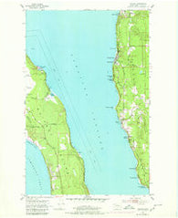 Camano Washington Historical topographic map, 1:24000 scale, 7.5 X 7.5 Minute, Year 1953