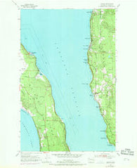 Camano Washington Historical topographic map, 1:24000 scale, 7.5 X 7.5 Minute, Year 1953