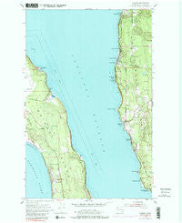 Camano Washington Historical topographic map, 1:24000 scale, 7.5 X 7.5 Minute, Year 1953