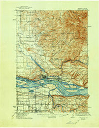Camas Washington Historical topographic map, 1:62500 scale, 15 X 15 Minute, Year 1941