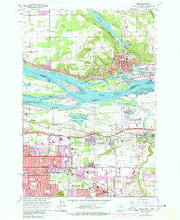 Camas Washington Historical topographic map, 1:24000 scale, 7.5 X 7.5 Minute, Year 1961