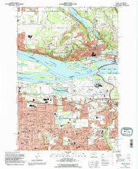 Camas Washington Historical topographic map, 1:24000 scale, 7.5 X 7.5 Minute, Year 1993