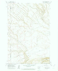 Canoe Ridge Washington Historical topographic map, 1:24000 scale, 7.5 X 7.5 Minute, Year 1962