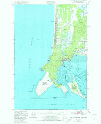 Cape Disappointment Washington Historical topographic map, 1:24000 scale, 7.5 X 7.5 Minute, Year 1949